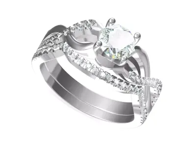 Wedding Ring  3D print model 373