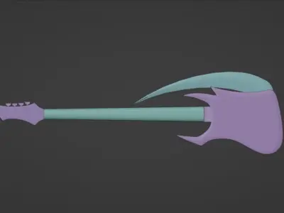 Guitar Scythe 3D model