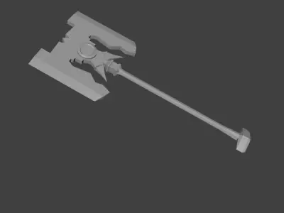 Troll axe Low-poly 3D model purchase