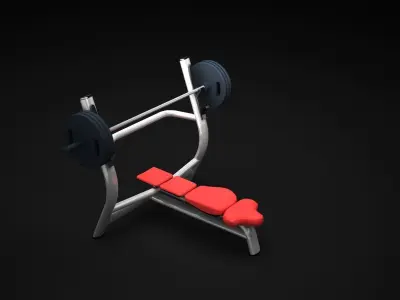 Bench Horizontal 3D model
