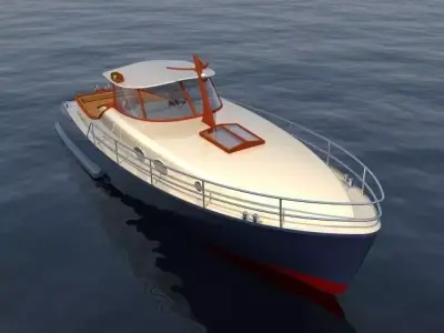 yacht motor 3D model