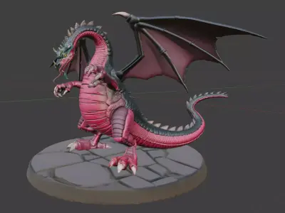 Bryagh Iconic Evil  Dragon from The Flight of Dragons 3D print model