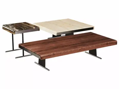 Libra Coffee Table By Minotti 3D model