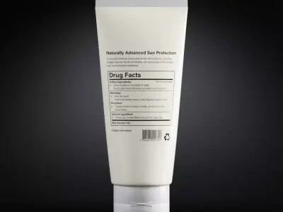 Cosmetic Tube Packaging - Skincare Lotion Cream Low-poly 3D model