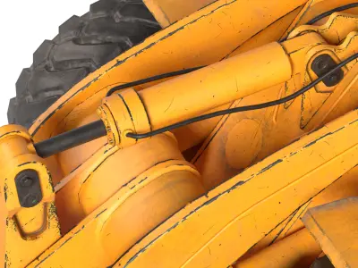 Wheel Loader 3D model 13
