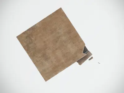 Damaged Wood Pallet Low-poly 3D model