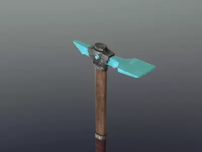 Hoe - Diamond Low-poly 3D model