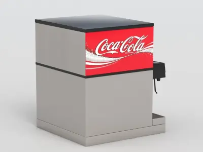 8 Flavor Counter Electric Soda Fountain System 3D model