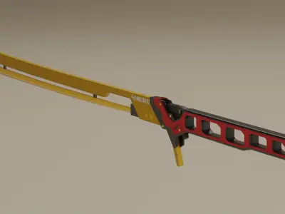 CyberKatana Low-poly 3D model