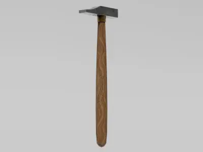 OB 00 25 vampire hunter hammer c Low-poly 3D model
