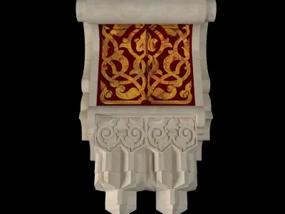 Decorative Gypsum Bracket 3D model