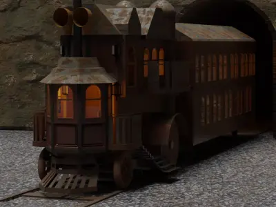 Steam House 3D model