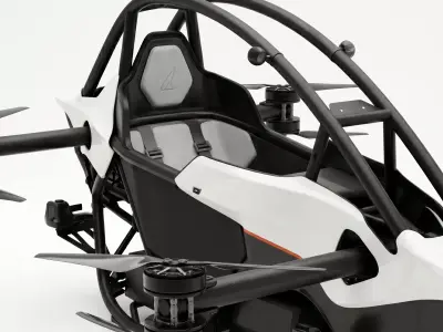 Jetson ONE Personal eVTOL Low-poly 3D model