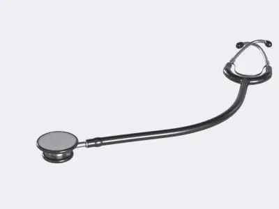 Stethoscope Low-poly 3D model