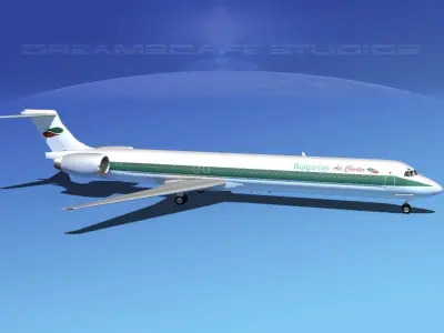 Douglas MD-80 Bulgarian Charter 3D model