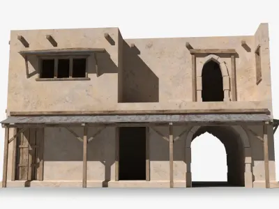 Arab x2 Low-poly 3D model