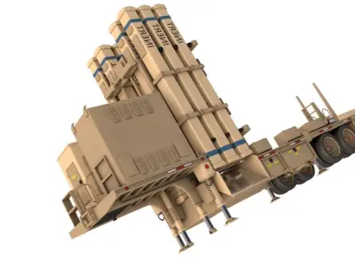 David Sling Defense System 3D model