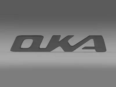 oka logo 3D model by Sergey