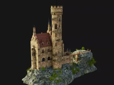 Lichtenstein Castle 3D model