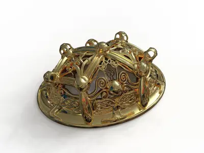 Viking brooch 3D model