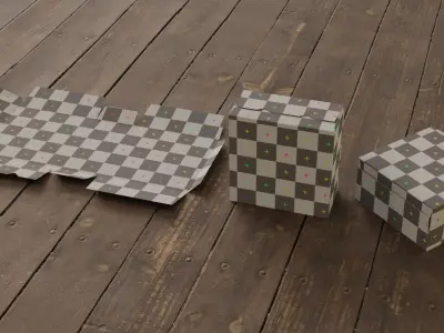 Box Packaging Low-poly 3D model purchase