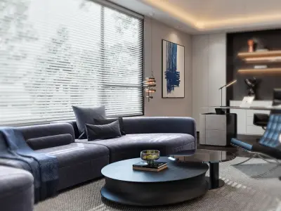  Office interior scene 47 3D model