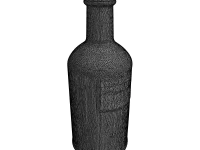Rusty Warning Solvent Bottle Prop Low-poly 3D model
