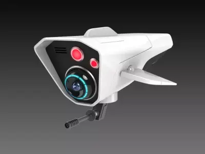 SF FUTURISTIC DRONE Low-poly 3D model