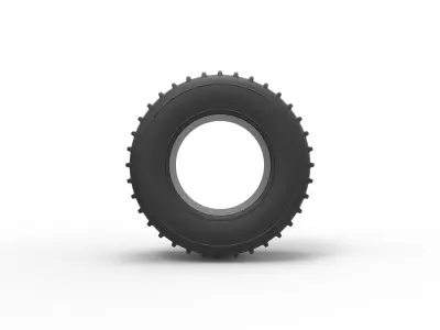Dune buggy rear tire 13 Scale 1 to 25 3D print model