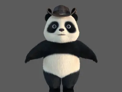 Cute Panda 3D model