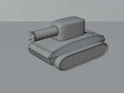 Tank Shoot 3D Model 3D model