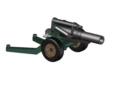 M114 HOWITZER MINIATURE 3D print model