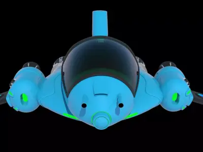 ship cartoon 3D model