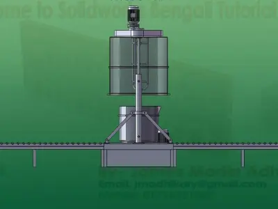Plaster of Paris Mixer for Ceramic Factory Free 3D model