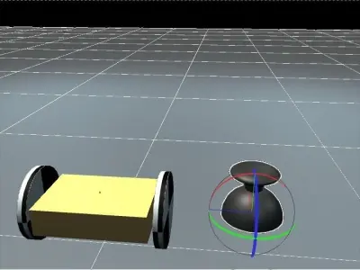 Mini-bot joystick  Free 3D model