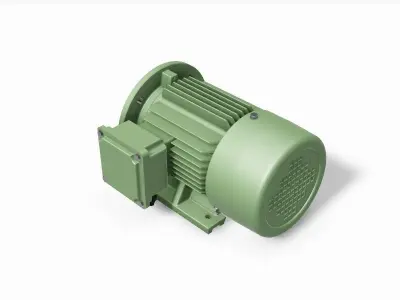 90S B35 Right IEC electric motor - 3D CAD model 3D model