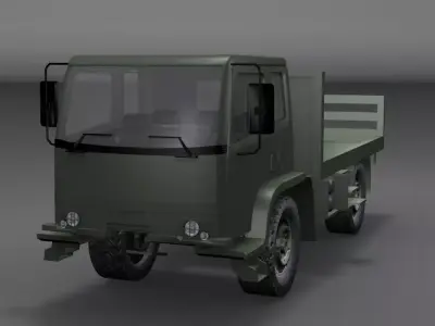 Leyland DAF Cargo Truck Low-poly 3D model