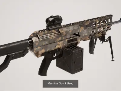 Machine Gun Collection 3D Model Pack