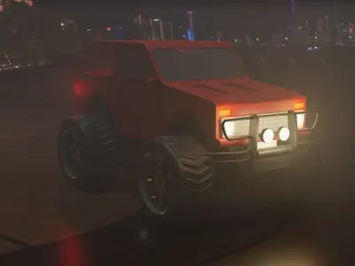 Offroad Car - RC Car Low-poly 3D model