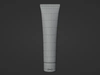Cosmetic Face Wash Tube Model with texture and Studio 3D model