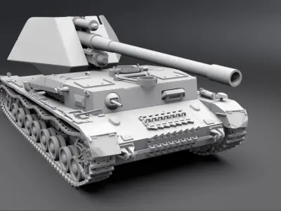 Waffentrager Scale model  3D print model