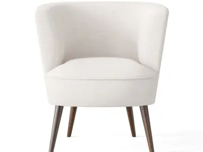 Nora Chair Low-poly 3D model