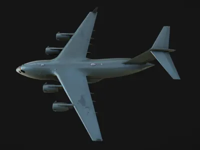 C-17 Globemaster III Low-poly 3D model