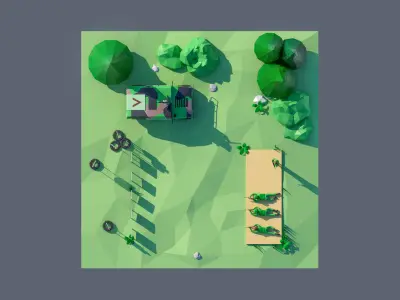 land 78A Low-poly 3D model