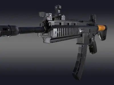 Ruger SR-556 Rifle 3D model