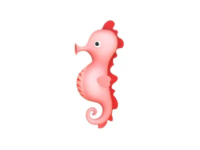 Sea Horse v001 3D model