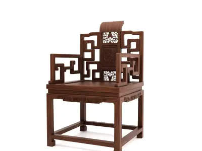 Chinese chair 01 3D model