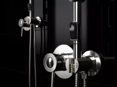 Hygienic shower Grohe BauClassic 124434 3D model