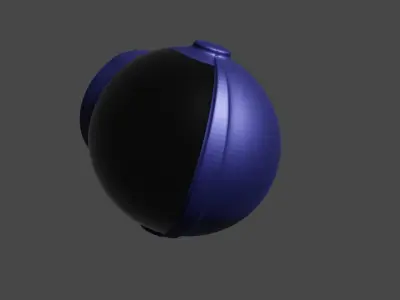 Space Helmet Low-poly 3D model