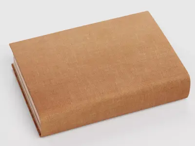 Blank Book V4 - Realistic Closed Publication with Aged Hardcover 3D model